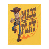 Toy Story 4 | Woody "Made To Play" Fleece Blanket