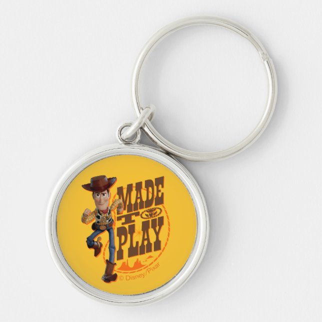 Toy Story 4 | Woody "Made To Play" Keychain (Front)