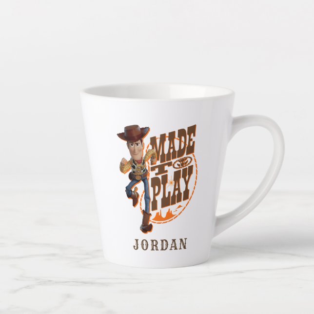 Toy Story 4 | Woody "Made To Play" Latte Mug (Right)