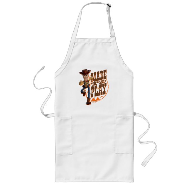 Toy Story 4 | Woody "Made To Play" Long Apron (Front)