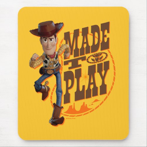 Toy Story 4  Woody Made To Play Mouse Pad