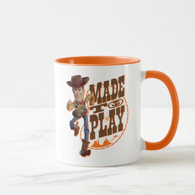 Toy Story 4 | Woody "Made To Play" Mug (Right)