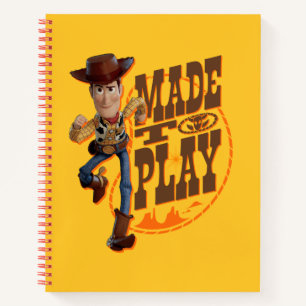 Toy Story 4 Woody "Made To Play" Notebook