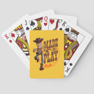 Toy Story 4 | Woody "Made To Play" Playing Cards