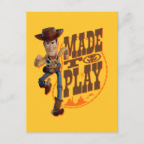Toy Story 4 | Woody "Made To Play" Postcard