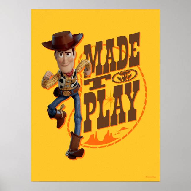 Toy Story 4 | Woody "Made To Play" Poster (Front)