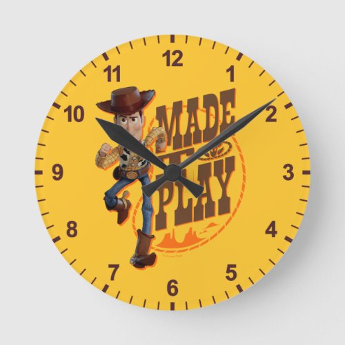 Toy Story 4  Woody Made To Play Round Clock