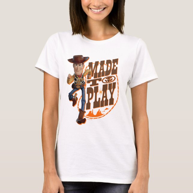 Toy Story 4 | Woody "Made To Play" T-Shirt (Front)