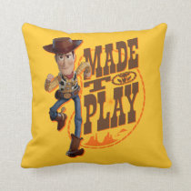 Toy Story 4 | Woody "Made To Play" Throw Pillow