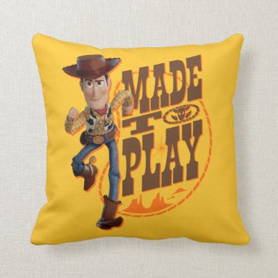 Toy Story 4 | Woody &quot;Made To Play&quot; Throw Pillow