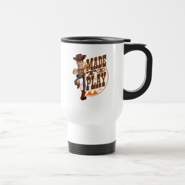 Toy Story 4 | Woody "Made To Play" Travel Mug (Right)