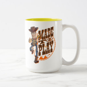 Toy Story 4 Woody "Made To Play" Two-Tone Coffee Mug