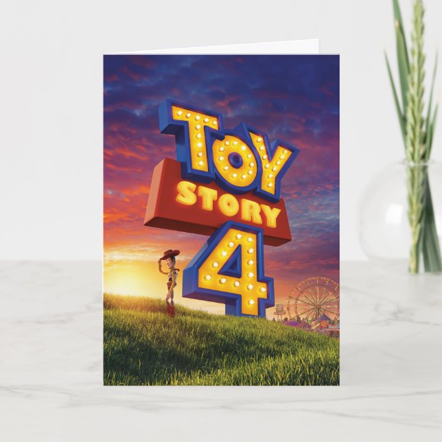 Toy Story 4 | Woody On Field Theatrical Poster Card (Front)
