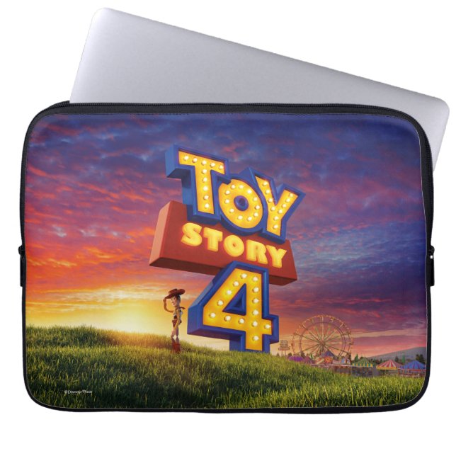 Toy Story 4 | Woody On Field Theatrical Poster Laptop Sleeve (Front)