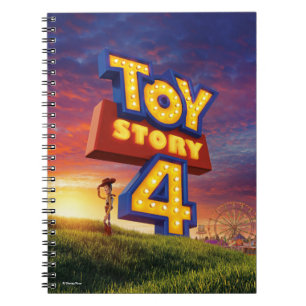 Toy Story 4   Woody On Field Theatrical Poster Notebook