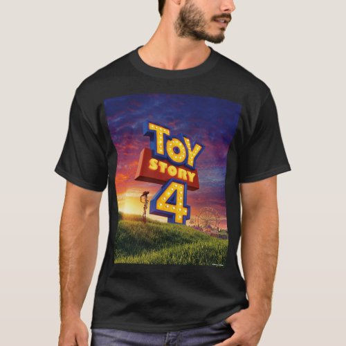 Toy Story 4  Woody On Field Theatrical Poster T_Shirt