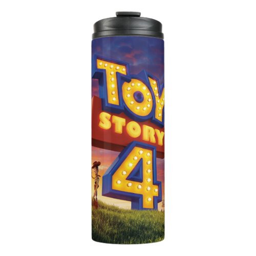 Toy Story 4  Woody On Field Theatrical Poster Thermal Tumbler
