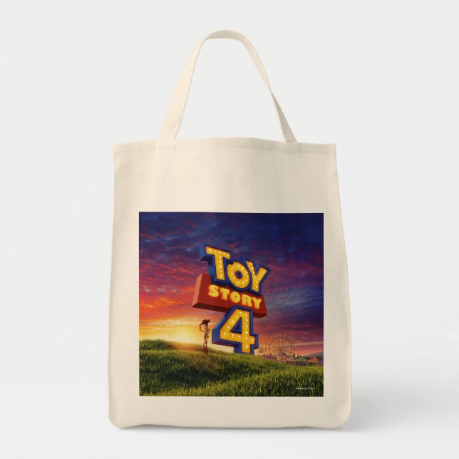 Toy Story 4 | Woody On Field Theatrical Poster Tote Bag (Front)