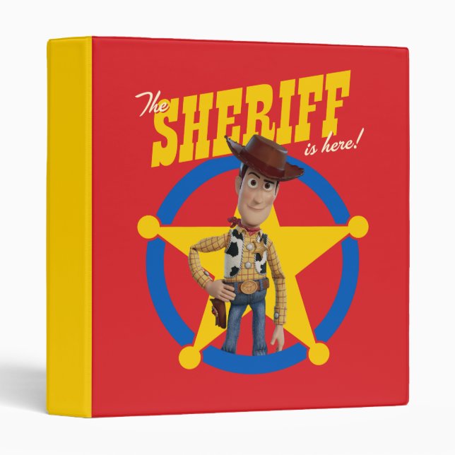 Toy Story 4 | Woody "The Sheriff Is Here" 3 Ring Binder (Front/Spine)