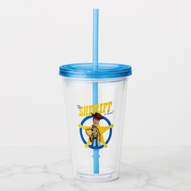 Toy Story 4 | Woody "The Sheriff Is Here" Acrylic Tumbler (Front)
