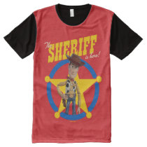 Toy Story 4 | Woody "The Sheriff Is Here" All-Over-Print T-Shirt