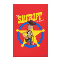 Toy Story 4 | Woody "The Sheriff Is Here" Canvas Print