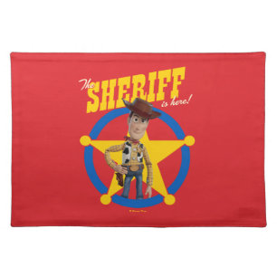 Toy Story 4 Woody "The Sheriff Is Here" Cloth Placemat