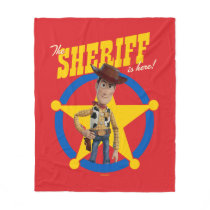 Toy Story 4 | Woody "The Sheriff Is Here" Fleece Blanket