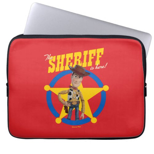 Toy Story 4  Woody The Sheriff Is Here Laptop Sleeve