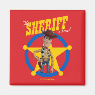 Toy Story 4 Woody "The Sheriff Is Here" Magnet