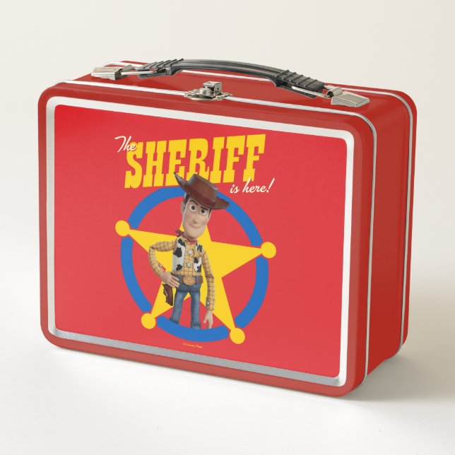 Toy Story 4 | Woody "The Sheriff Is Here" Metal Lunch Box (Front)