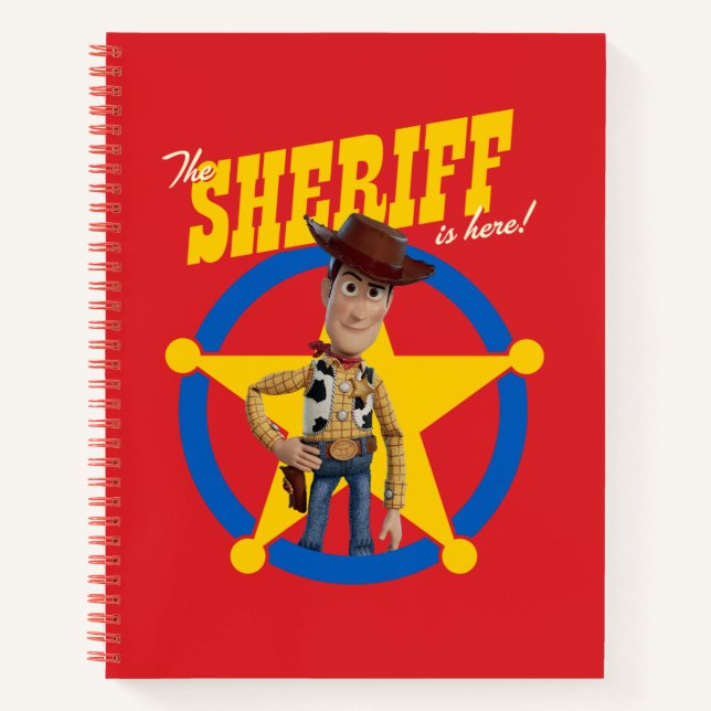 Toy Story 4 | Woody "The Sheriff Is Here" Notebook (Front)