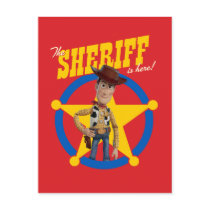 Toy Story 4 | Woody "The Sheriff Is Here" Postcard