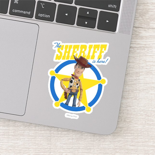 Toy Story 4 | Woody "The Sheriff Is Here" Sticker (Detail)