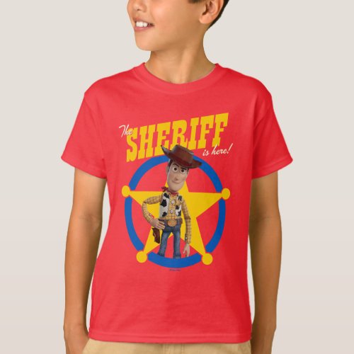 Toy Story 4  Woody The Sheriff Is Here T_Shirt