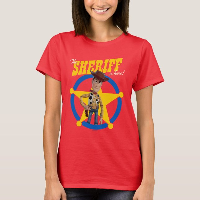 Toy Story 4 | Woody "The Sheriff Is Here" T-Shirt (Front)