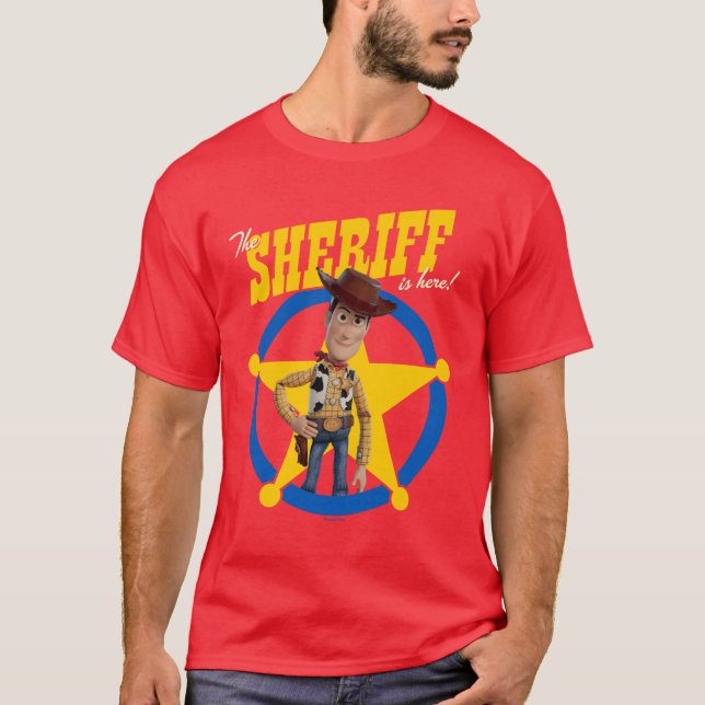 Toy Story 4 | Woody "The Sheriff Is Here" T-Shirt (Front)