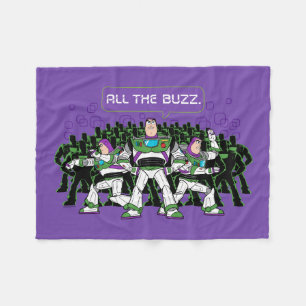 Toy Story 5 All The Buzz Lightyear Fleece Blanket