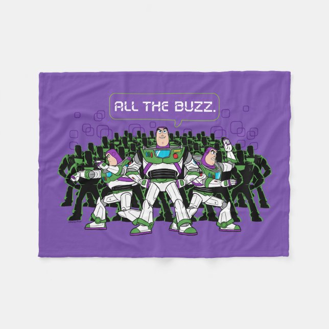 Toy Story 5 | All The Buzz Lightyear Fleece Blanket (Front (Horizontal))