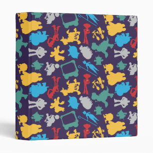Toy Story 5 Character Silhouette Pattern 3 Ring Binder