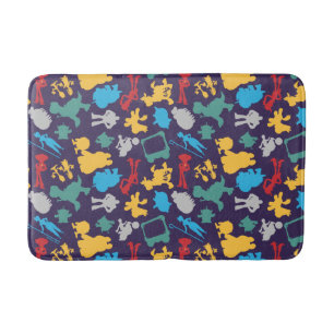 Toy Story 5 Character Silhouette Pattern Bath Mat