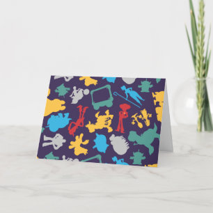 Toy Story 5   Character Silhouette Pattern Card