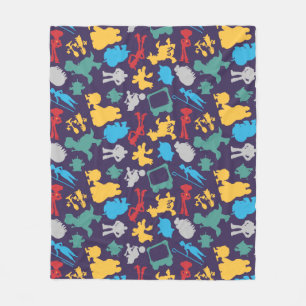 Toy Story 5 Character Silhouette Pattern Fleece Blanket