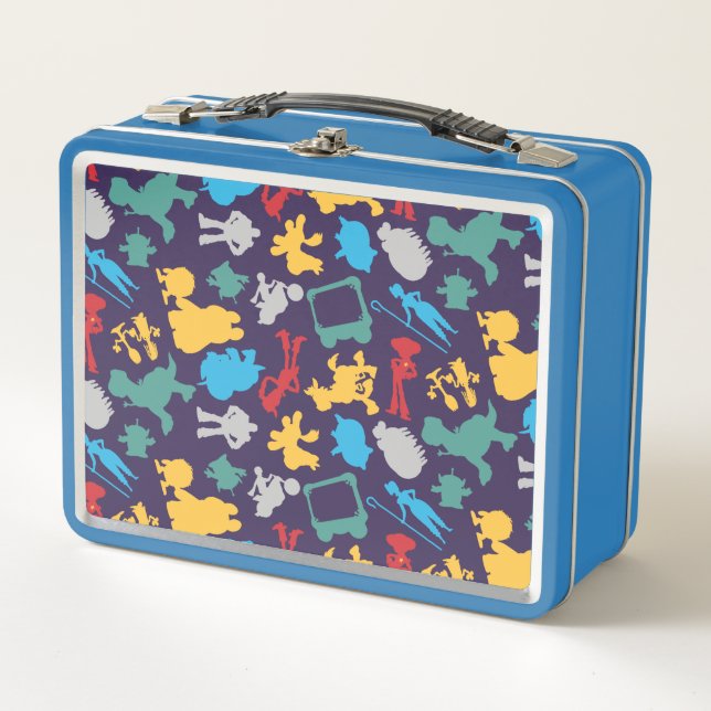 Toy Story 5 | Character Silhouette Pattern Metal Lunch Box (Front)