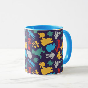 Toy Story 5 Character Silhouette Pattern Mug