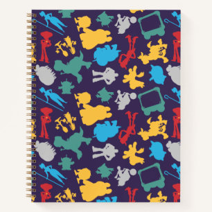 Toy Story 5 Character Silhouette Pattern Notebook