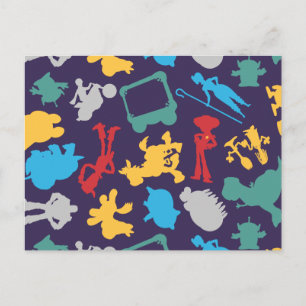 Toy Story 5   Character Silhouette Pattern Postcard