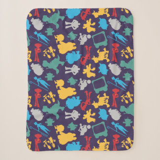 Toy Story 5 | Character Silhouette Pattern Sherpa Blanket