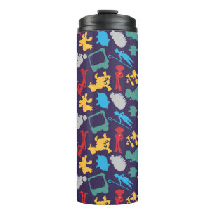 Toy Story 5 Character Silhouette Pattern Thermal Tumbler