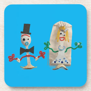 Toy Story 5   Forky & Karen Beverly Wedding Beverage Coaster